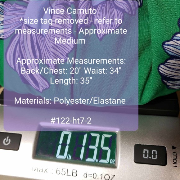 Vince Camuto size *Medium* Green Floral Stretchy Dress *Please Read* - Picture 9 of 9